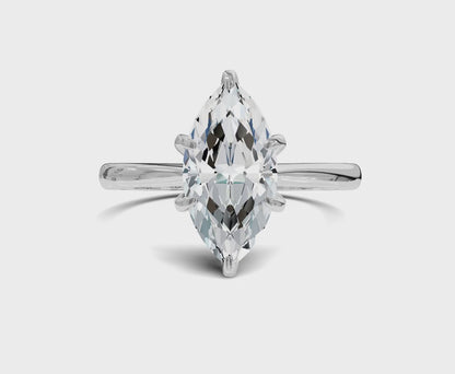 1.5Ct Marquise Solitaire Engagement Ring
