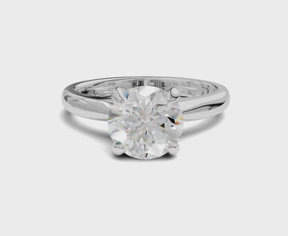 Classic Elegance 1.55ct Solitaire Round Diamond Ring