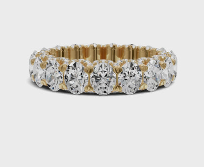 Oval Diamond Eternity Band 4.50ct Wedding Band
