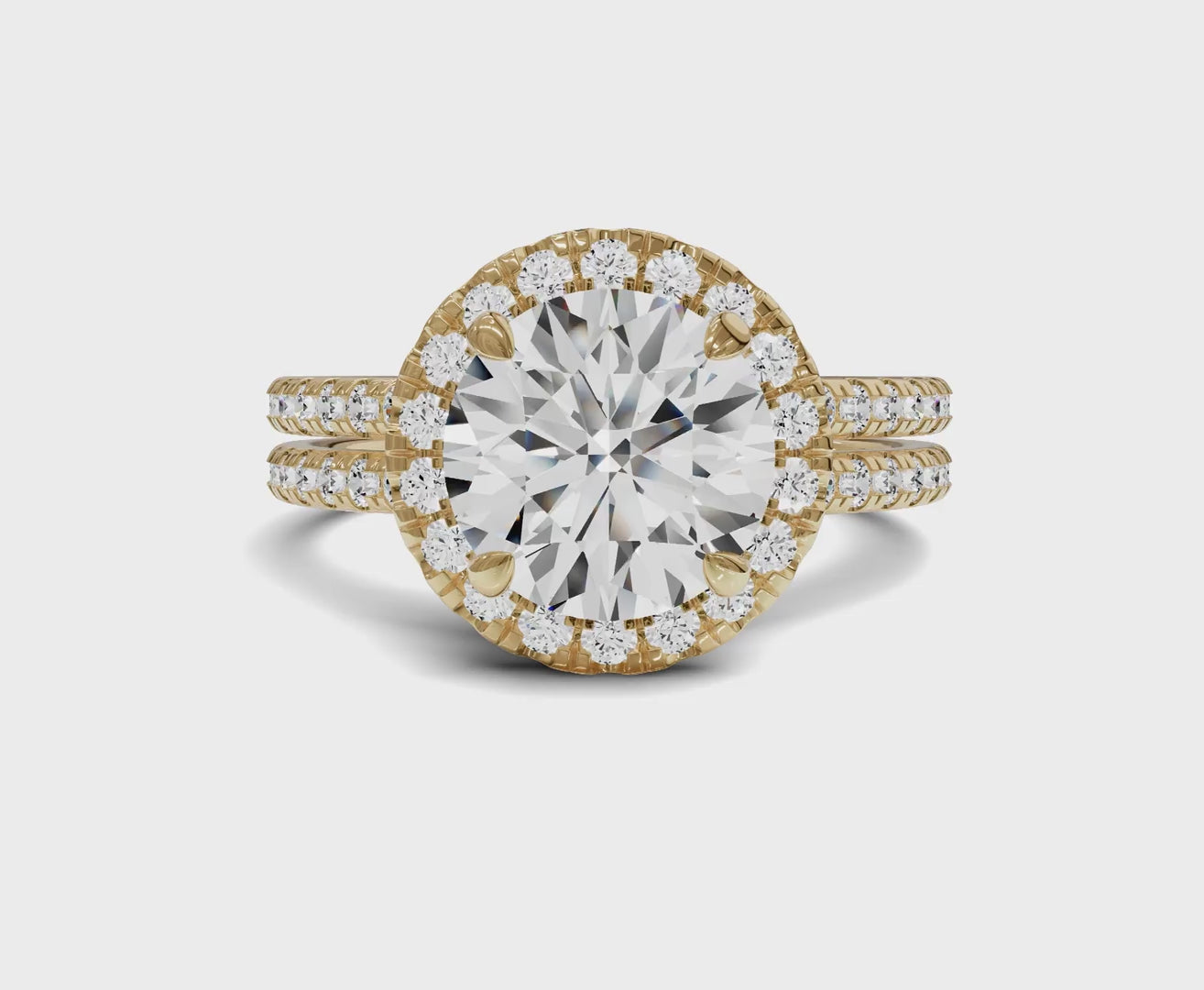 TImeless Round Cut Engagement Rings | Side Stones & Halo
