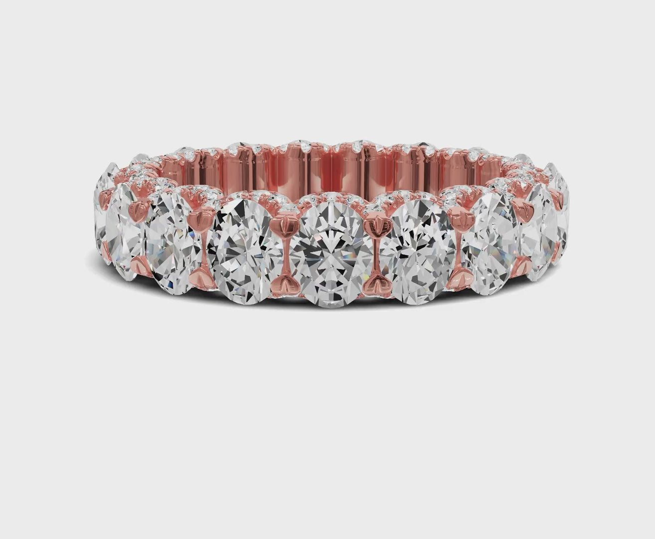 Oval Diamond Eternity Band 4.50ct Wedding Band