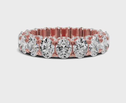 Oval Diamond Eternity Band 4.50ct Wedding Band