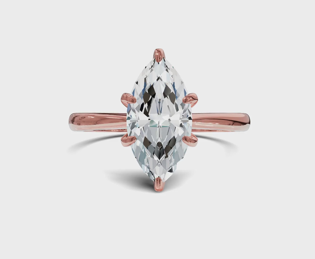 Marquise cut Solitaire Engagement Rings