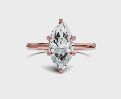 Marquise cut Solitaire Engagement Rings